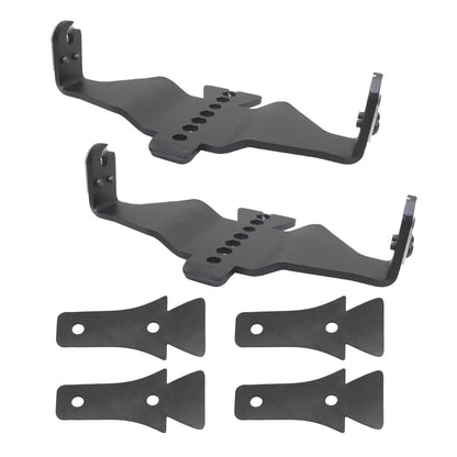 XE Hood Hinge Light Mount for Two 6 Inch Single Row LED Bars Textured Black 2018-2026 Jeep Wrangler JL 2020-2025 Jeep Gladiator Go Rhino