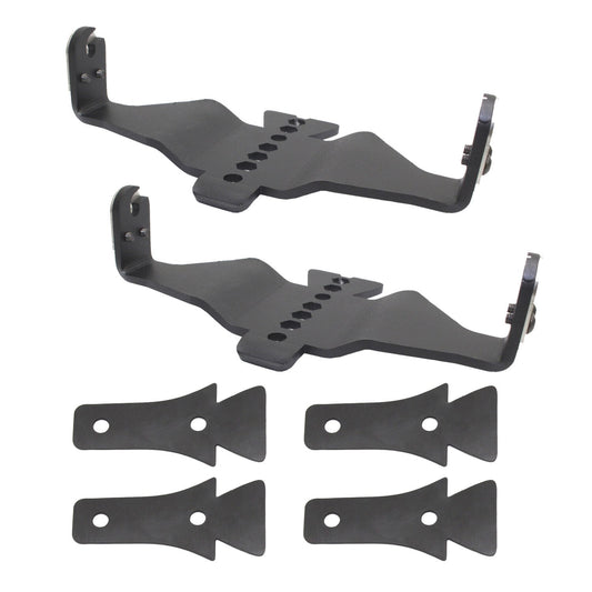 XE Hood Hinge Light Mount for Two 6 Inch Single Row LED Bars Textured Black 2018-2026 Jeep Wrangler JL 2020-2025 Jeep Gladiator Go Rhino