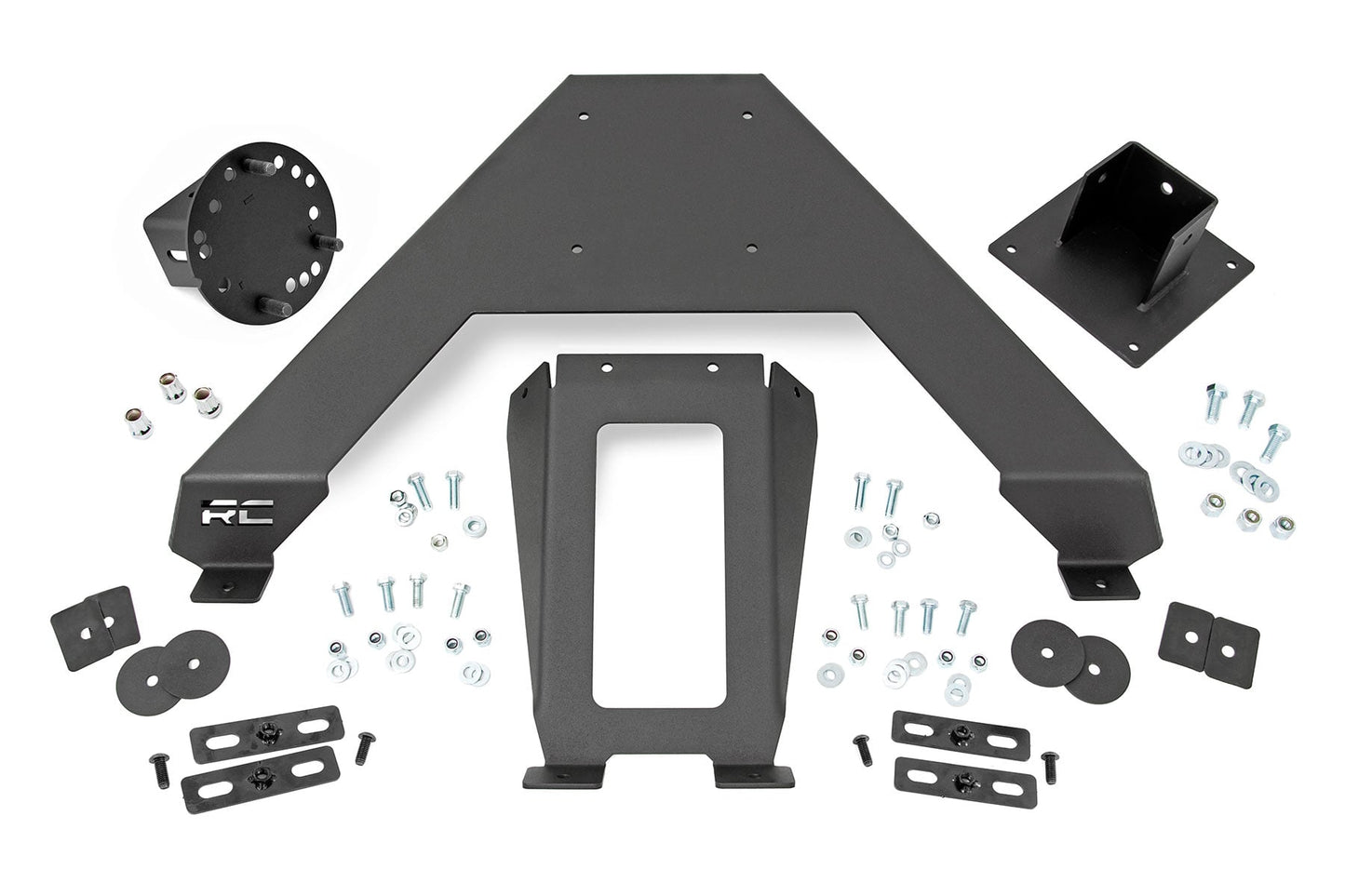 Bed Mount Spare Tire Carrier Universal (5x5.5 6x5.5 6x135 & 5x5.0 Bolt Patterns) Rough Country-1
