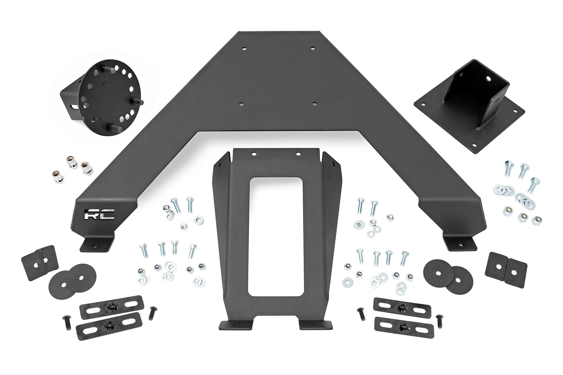 Bed Mount Spare Tire Carrier Universal (5x5.5 6x5.5 6x135 & 5x5.0 Bolt Patterns) Rough Country-1