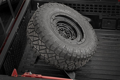 Bed Mount Spare Tire Carrier Universal (5x5.5 6x5.5 6x135 & 5x5.0 Bolt Patterns) Rough Country-2
