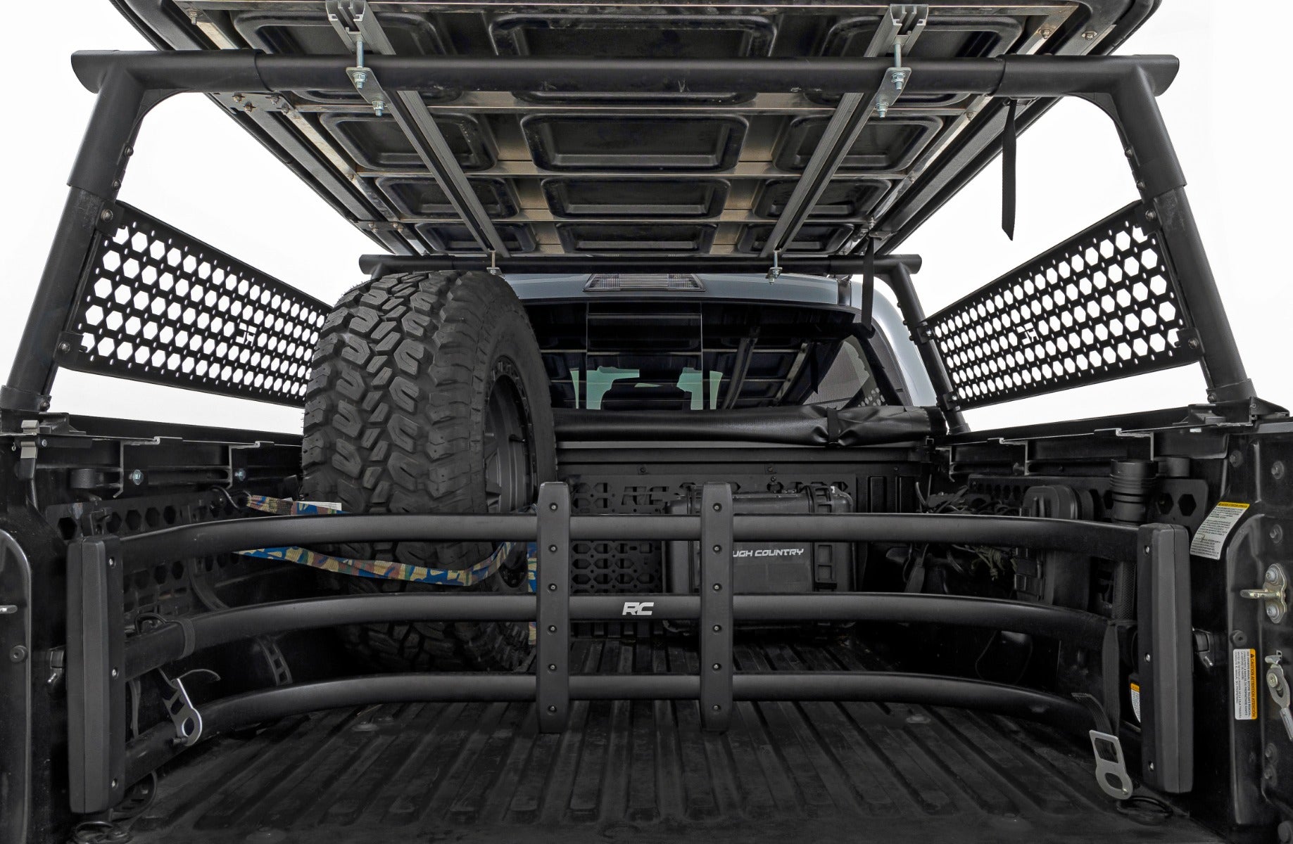 Bed Rack Molle Panel Toyota Tacoma 2WD/4WD (2005-2023) Rough Country-2