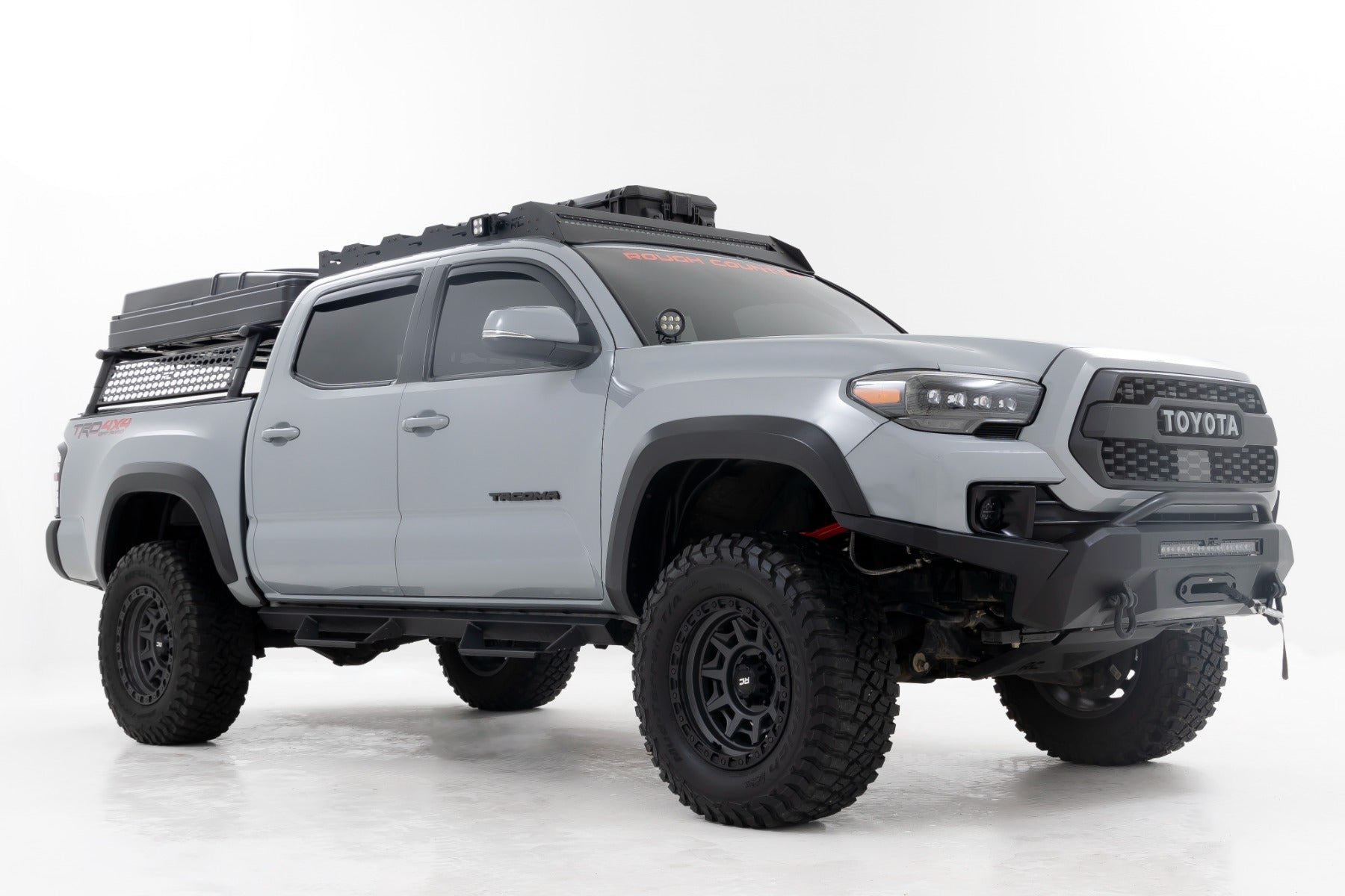 Bed Rack Half Rack Aluminum Toyota Tacoma 2WD/4WD (2005-2023) Rough Country-2