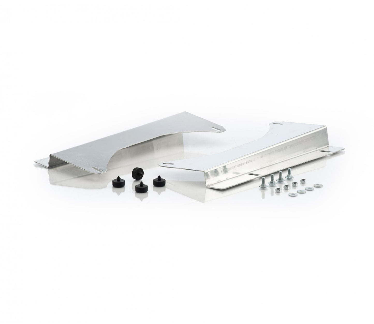 Polished Finish Aluminum Fan Brackets for Downflow Radiator w/Single 16 Fan For 47-54 Chevrolet/GMC Truck Radiator Be Cool