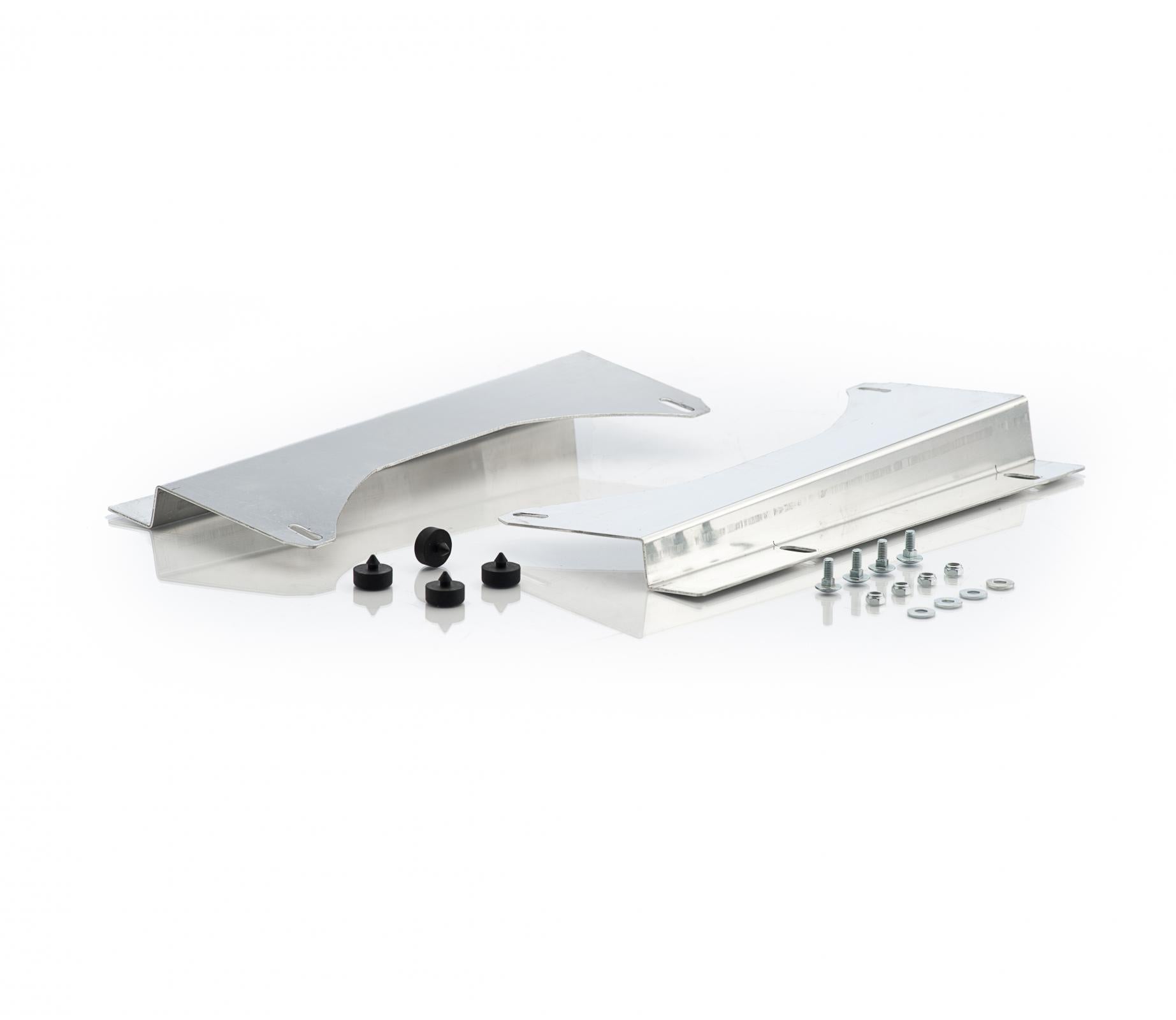 Polished Finish Aluminum Fan Brackets for Downflow Radiator w/Single 16 Fan For 47-54 Chevrolet/GMC Truck Radiator Be Cool