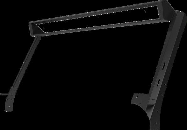 WLF Windshield Light Mount Frame Compatible with Rigid E2 50 Inch Textured Black For 2007-2018 Jeep Wrangler JK Go Rhino-2
