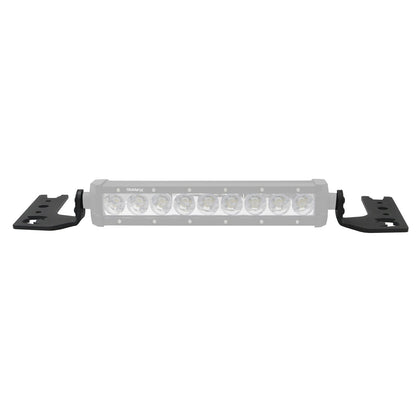 XE Center Hood Light Mount for a 10 Inch Single Row LED Bar Textured Black 2018-2026 Jeep Wrangler JL 2020-2025 Jeep Gladiator Go Rhino