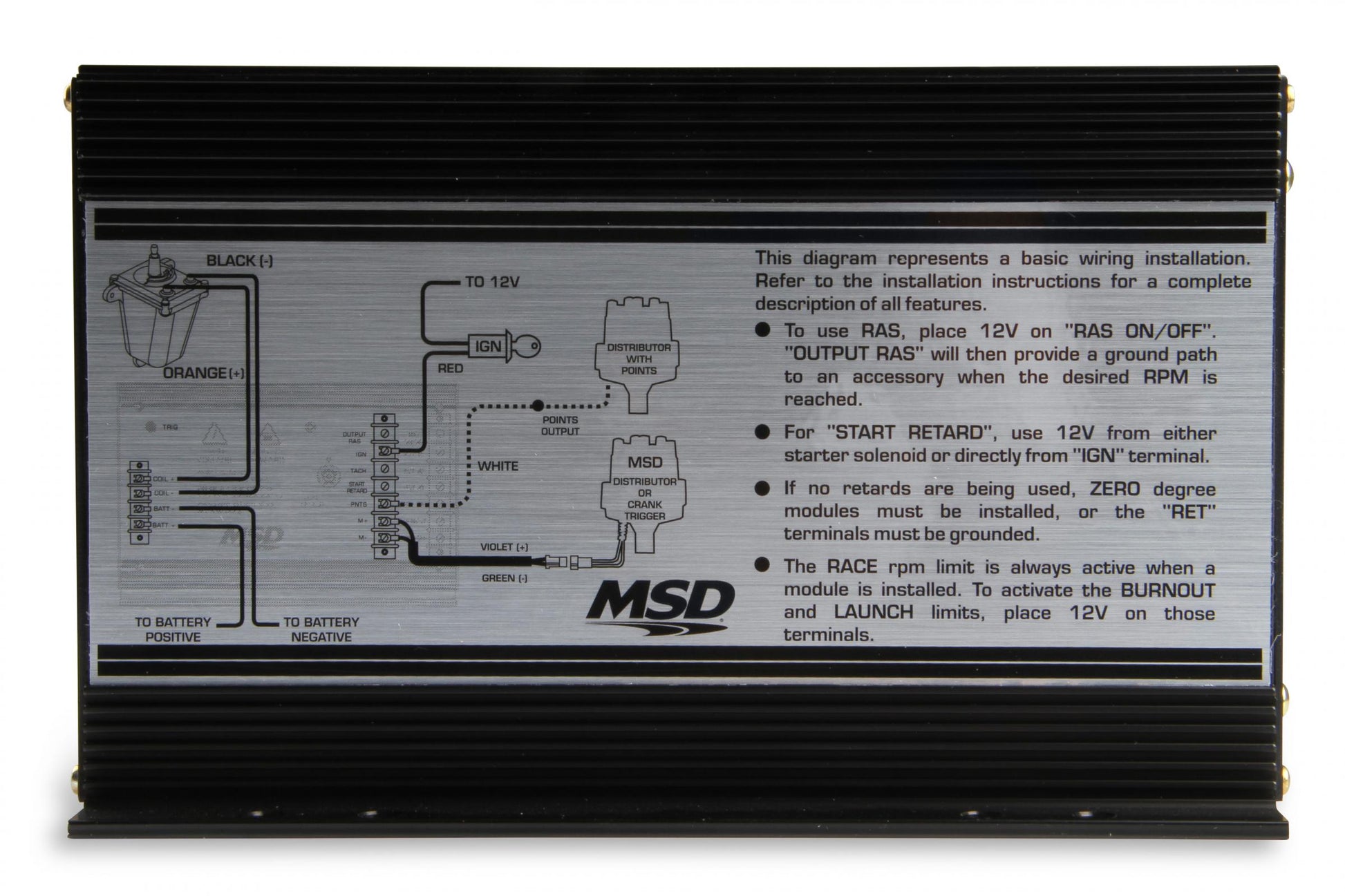 7Al-3 Control With Start Retard, 3-Rev Limits And A 4-Stage Retard, The 7Al-3 Has All The Features You Need Plus A Rpm Activated Switch MSD Ignition-5