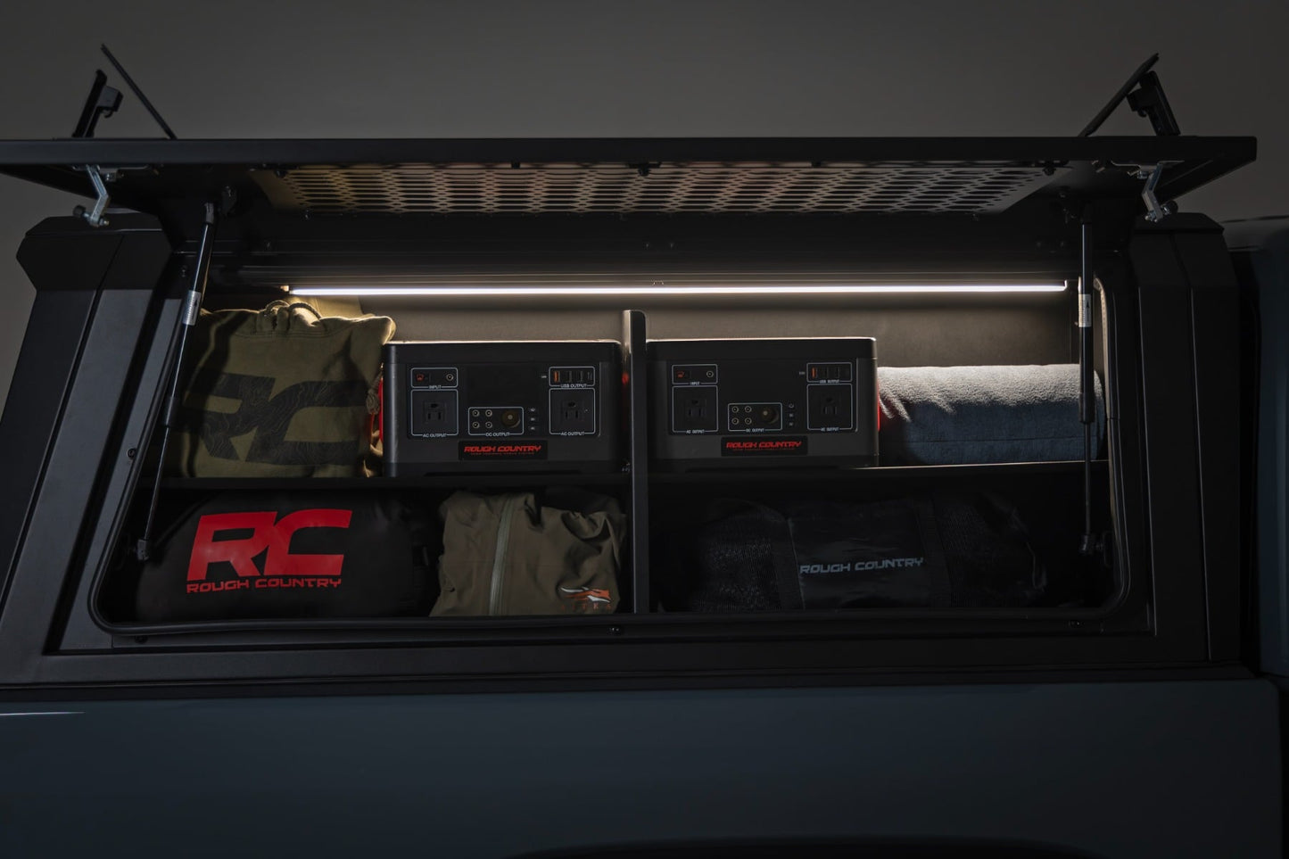 Bed Cap Side Shelf Storage Bin Passengers Side Jeep Gladiator JT (20-25) Rough Country-2