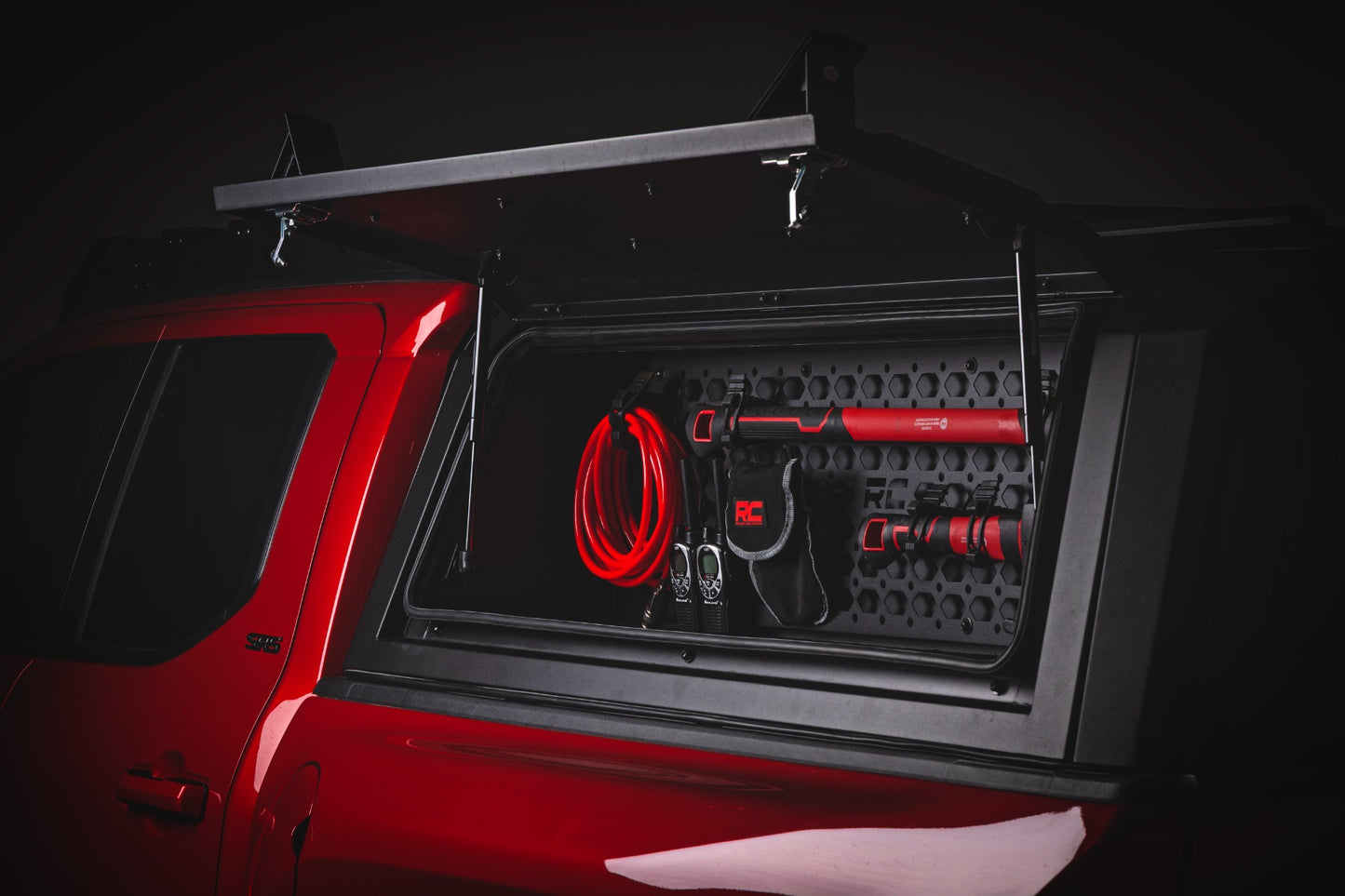 Bed Cap Molle Panel Side Storage Bin Drivers Side Toyota Tacoma (24-26) Rough Country-1