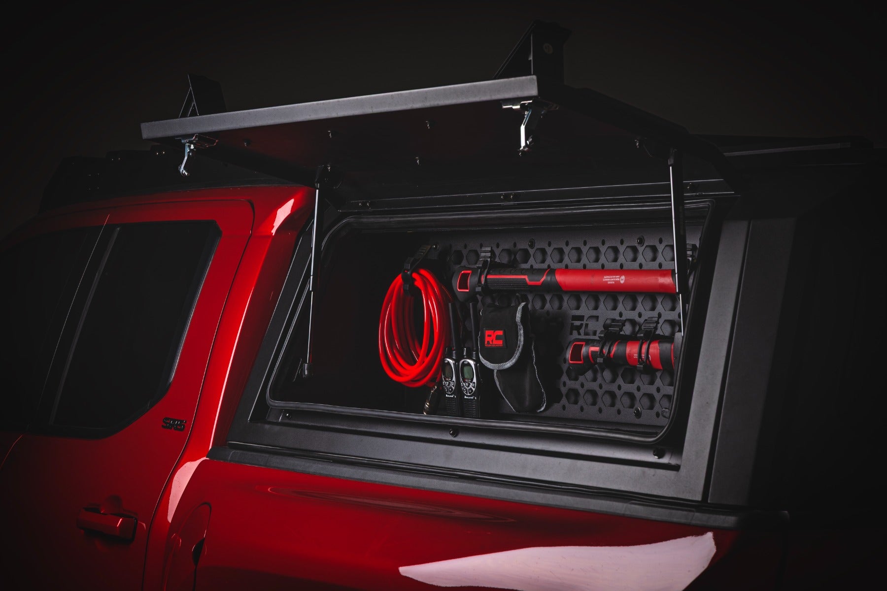 Bed Cap Molle Panel Side Storage Bin Drivers Side Toyota Tacoma (24-26) Rough Country-1