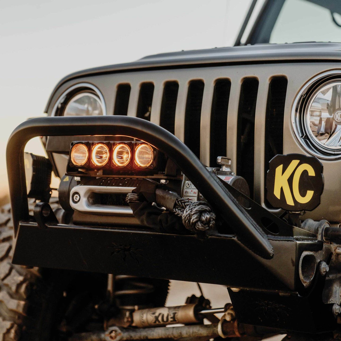 Winch Fairlead Light Mount KC Hilites-13