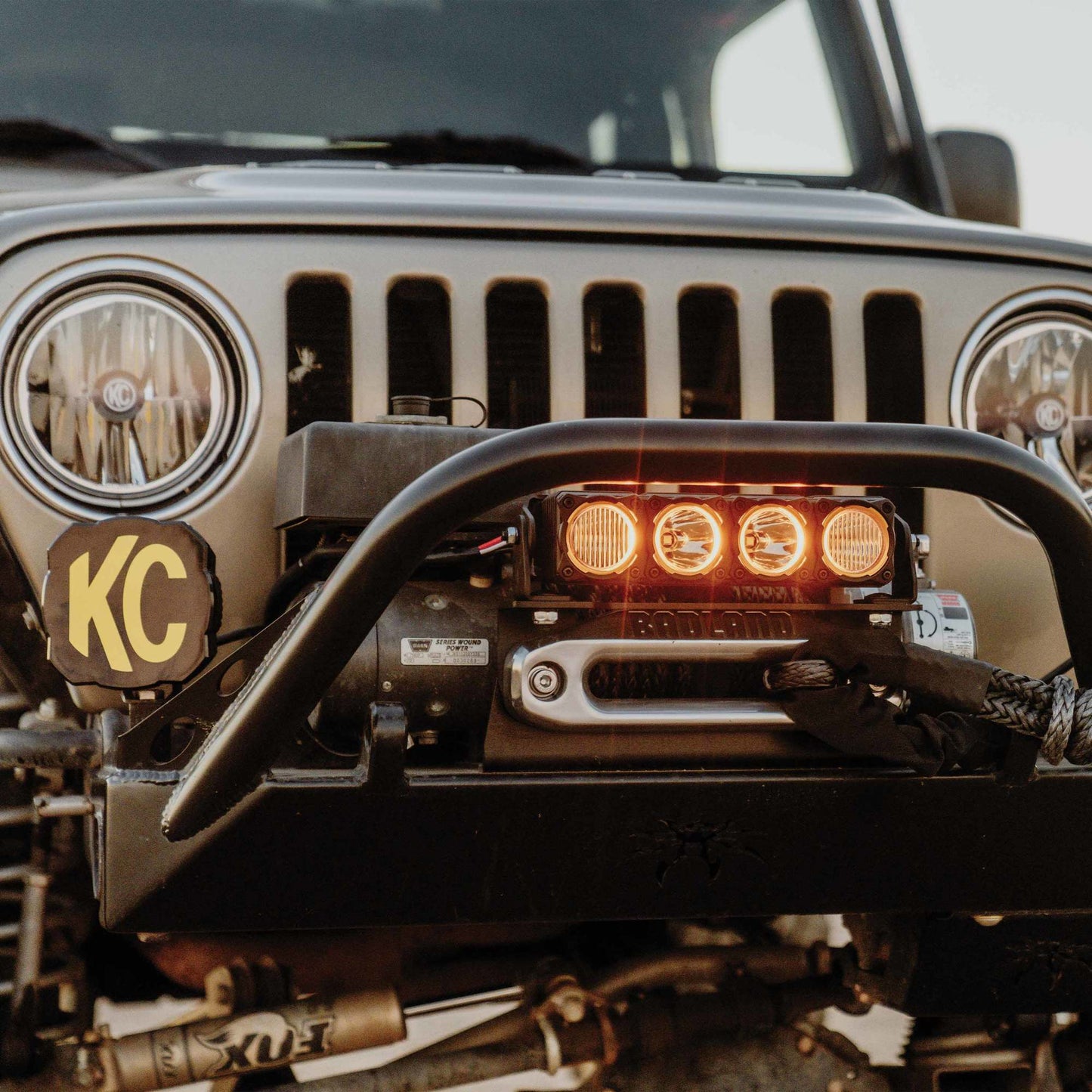 Winch Fairlead Light Mount KC Hilites-8