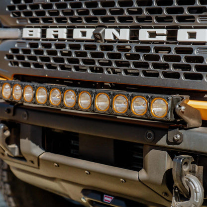 Flex Era 30 Inch LED Light Bar Mount Front Bumper Gen6 2021+ Ford Bronco KC Hilites-11