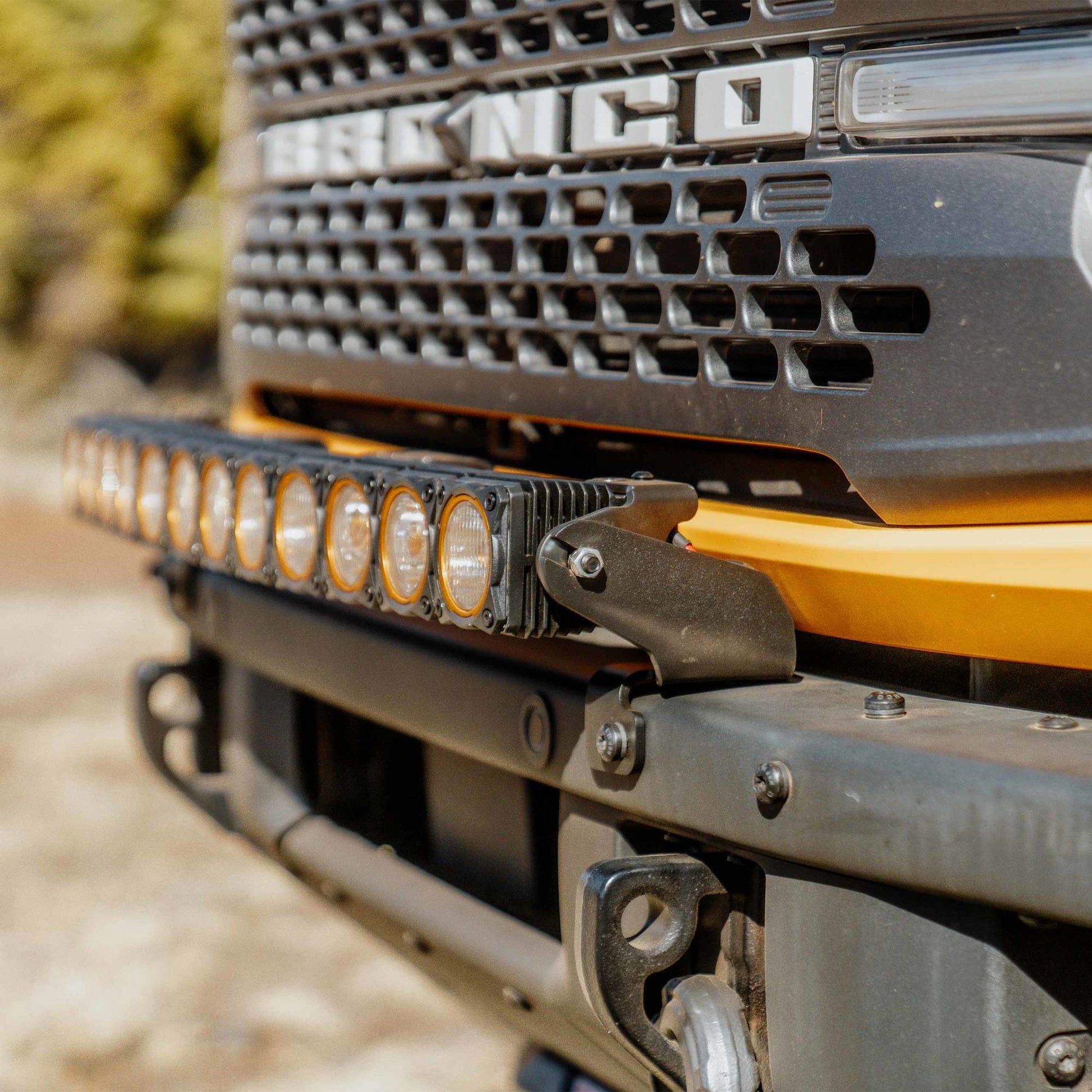 Flex Era 30 Inch LED Light Bar Mount Front Bumper Gen6 2021+ Ford Bronco KC Hilites-15