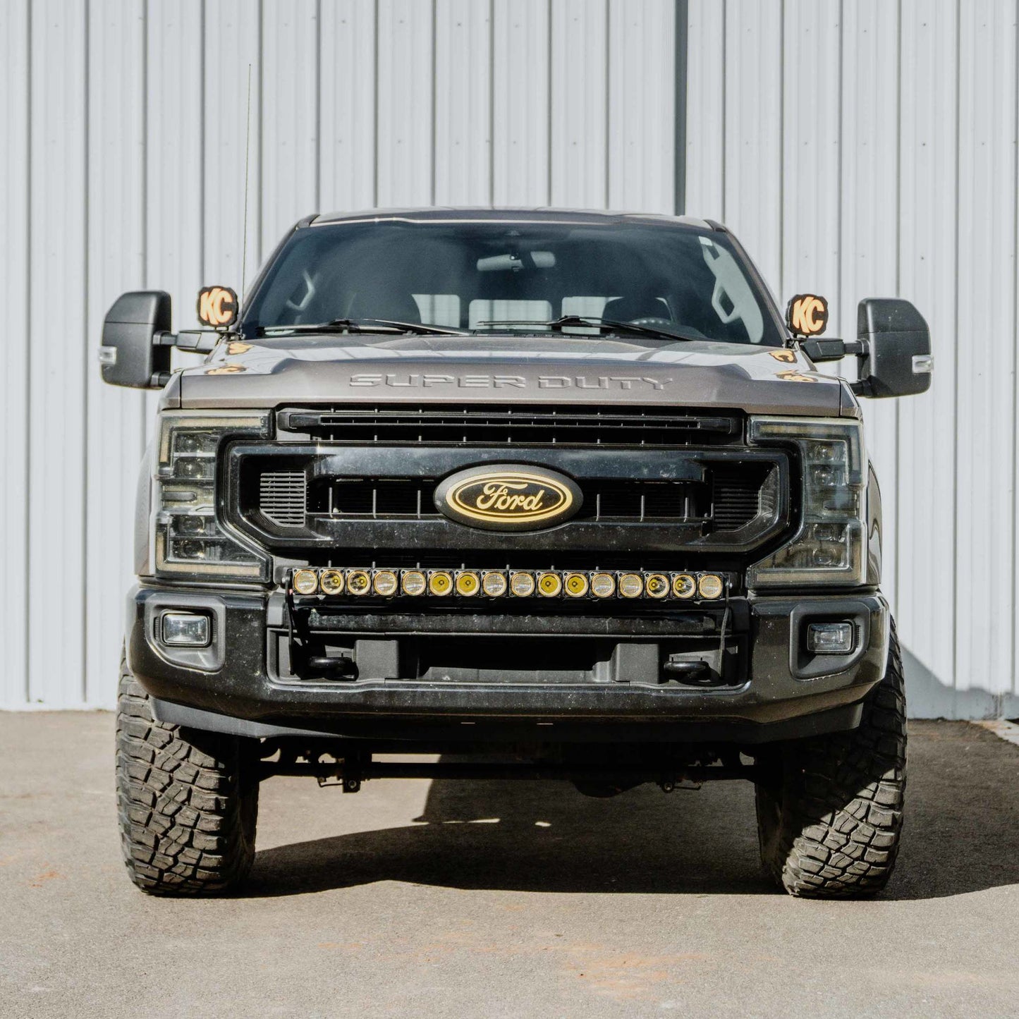 Flex Era 40 Inch LED Light Bar Mnt Front Bumper 2011-2016 Ford Super Duty KC Hilites-11