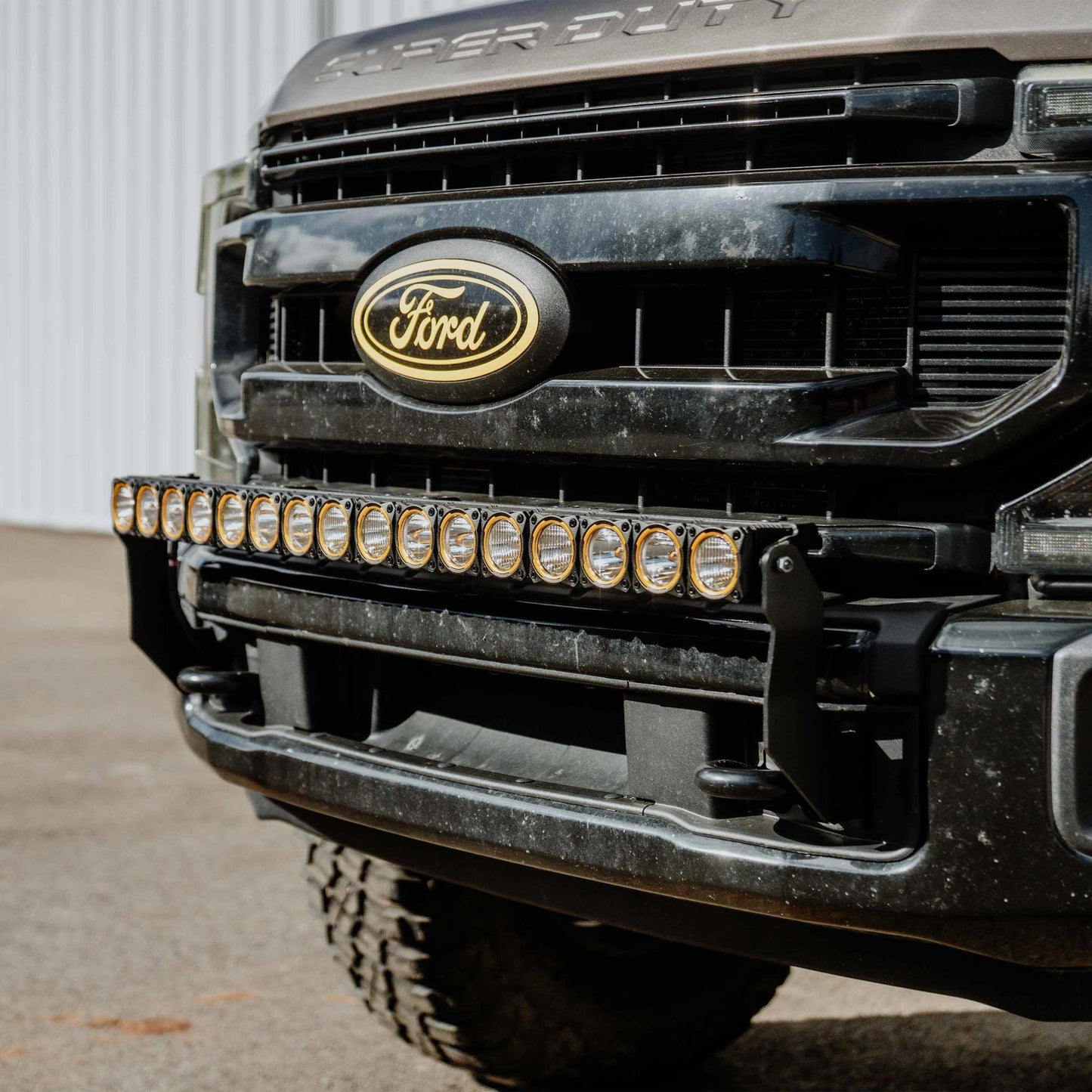 Flex Era 40 Inch LED Light Bar Mnt Front Bumper 2011-2016 Ford Super Duty KC Hilites-10