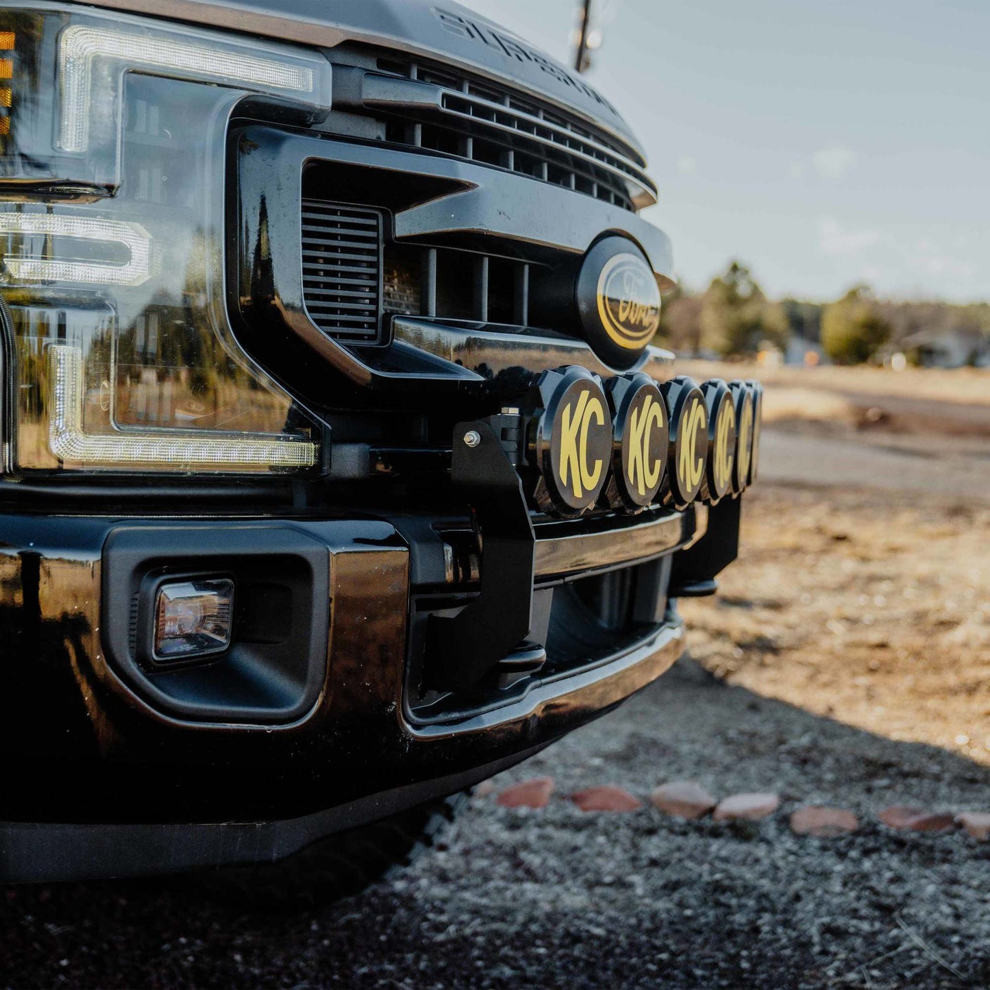 Light Bar Mount Front Bumper 2017-2024 Ford Super Duty KC Hilites-13