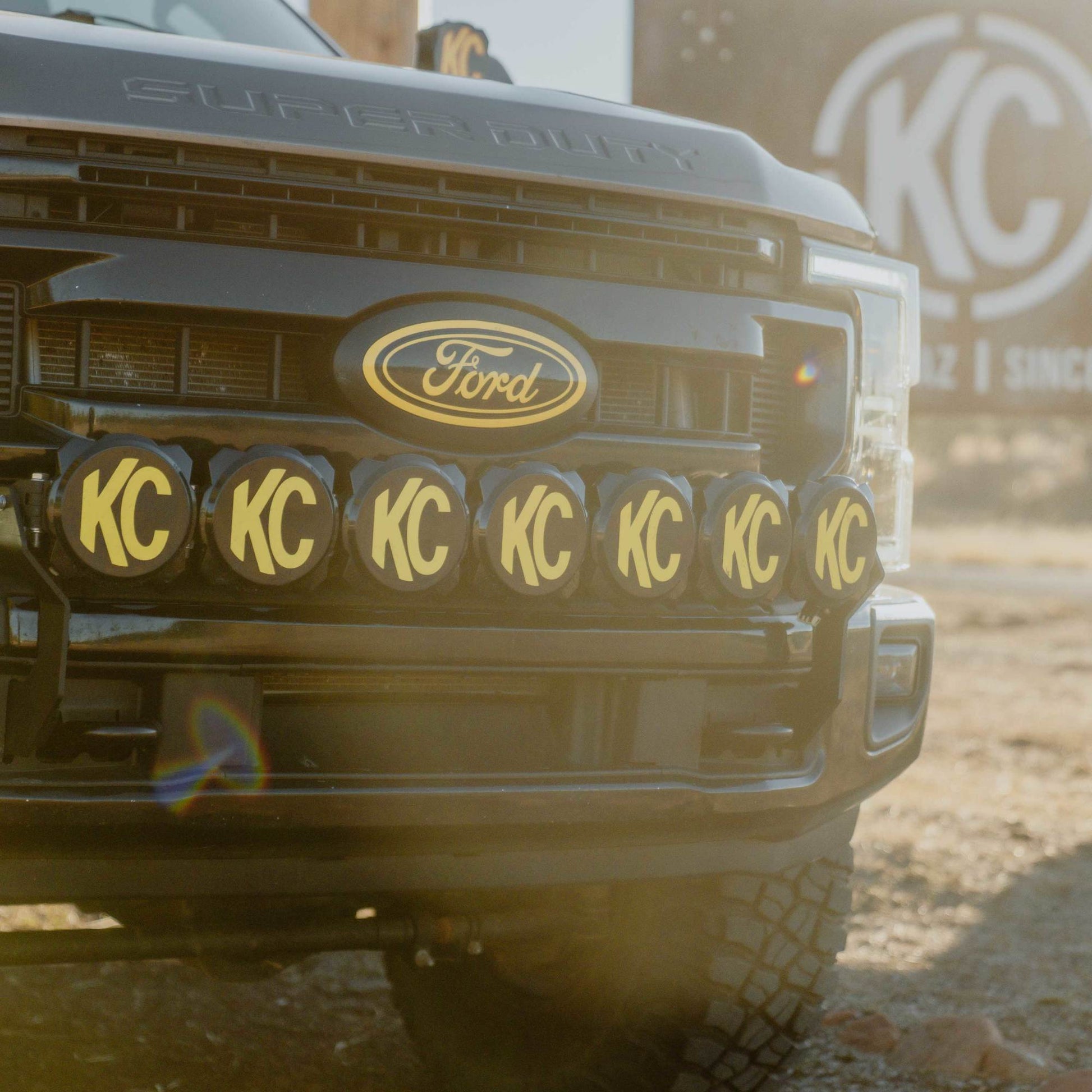 Light Bar Mount Front Bumper 2017-2024 Ford Super Duty KC Hilites-14