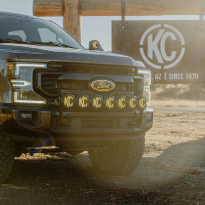 Light Bar Mount Front Bumper 2017-2024 Ford Super Duty KC Hilites-15