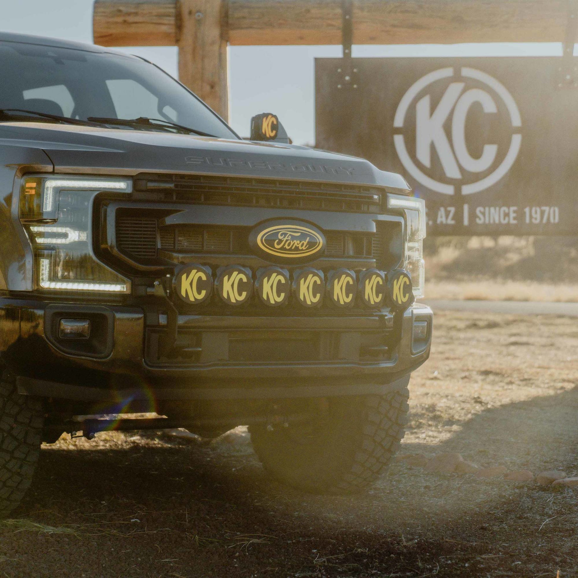 Light Bar Mount Front Bumper 2017-2024 Ford Super Duty KC Hilites-9
