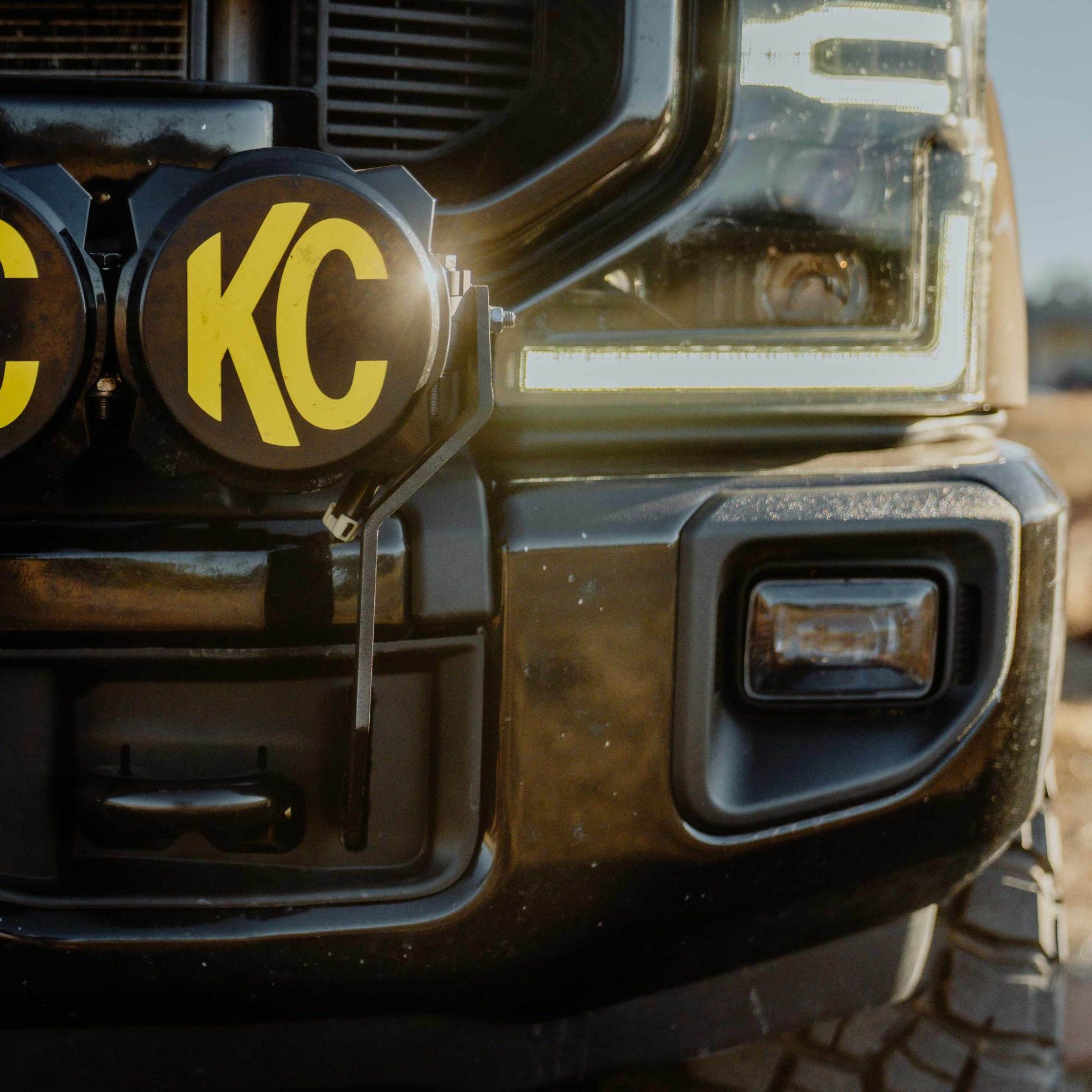 Light Bar Mount Front Bumper 2017-2024 Ford Super Duty KC Hilites-10