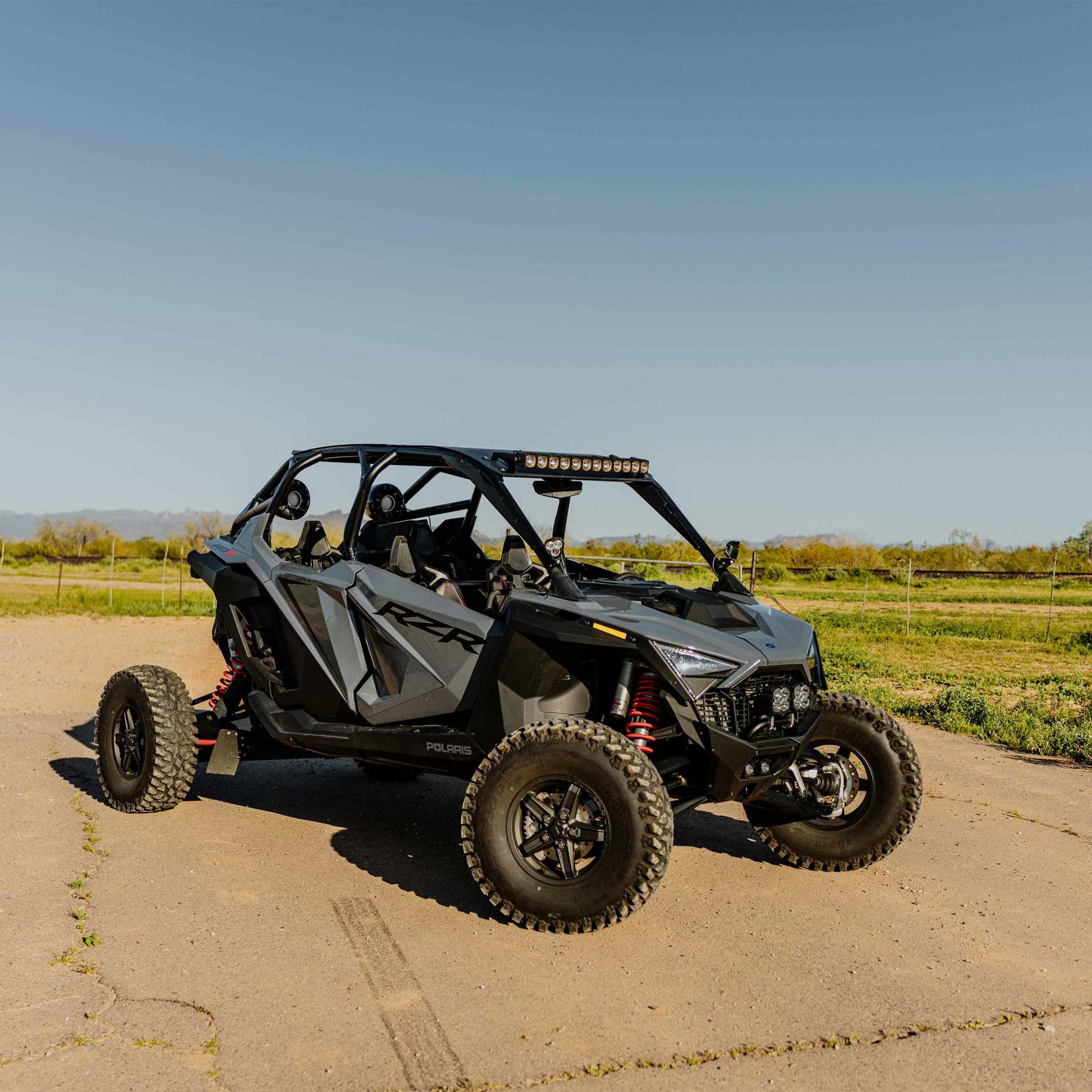Flex Era 30 Inch LED Light Bar Mount Overhead 2022+ Polaris RZR Pro R KC Hilites-12