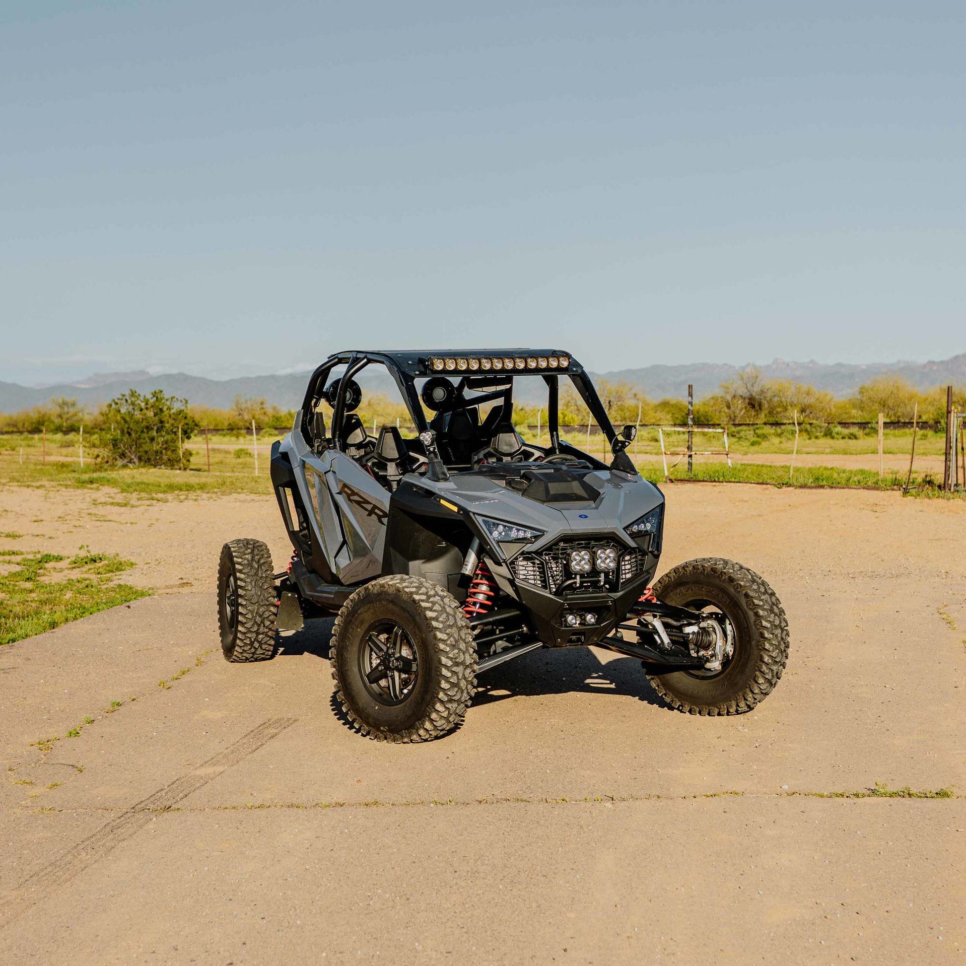 Flex Era 30 Inch LED Light Bar Mount Overhead 2022+ Polaris RZR Pro R KC Hilites-13