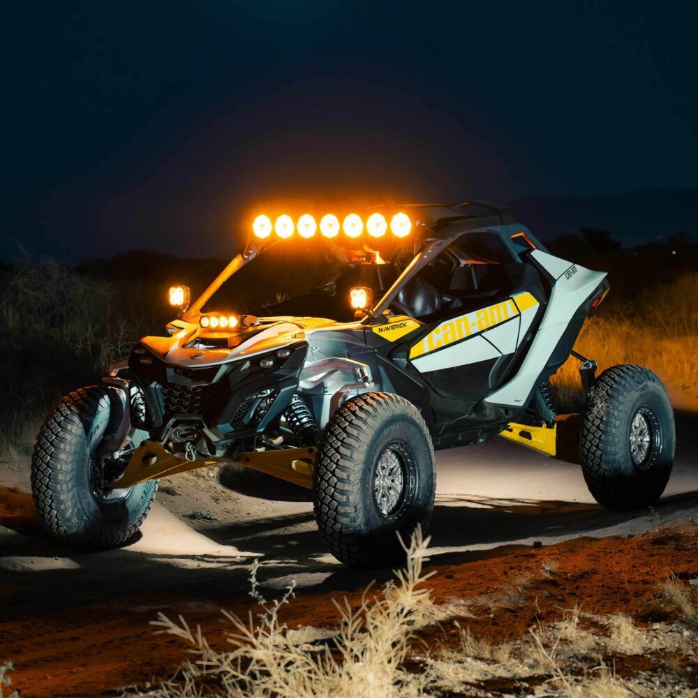 CAN-Am Maverick R Shock Tower Mount (10 Inch Flex Era LED) 2024-2025 KC Hilites-7