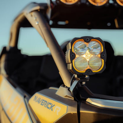Can-Am Maverick R A-Pillar Light Mount For 2024-2025 KC Hilites-4