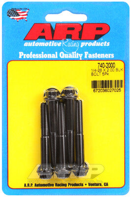 1/4 Inch SAE 12-Point Bolts - Chrome Moly Black Oxide ARP Racing Products-10