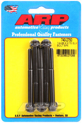 1/4 Inch SAE 12-Point Bolts - Chrome Moly Black Oxide ARP Racing Products-7