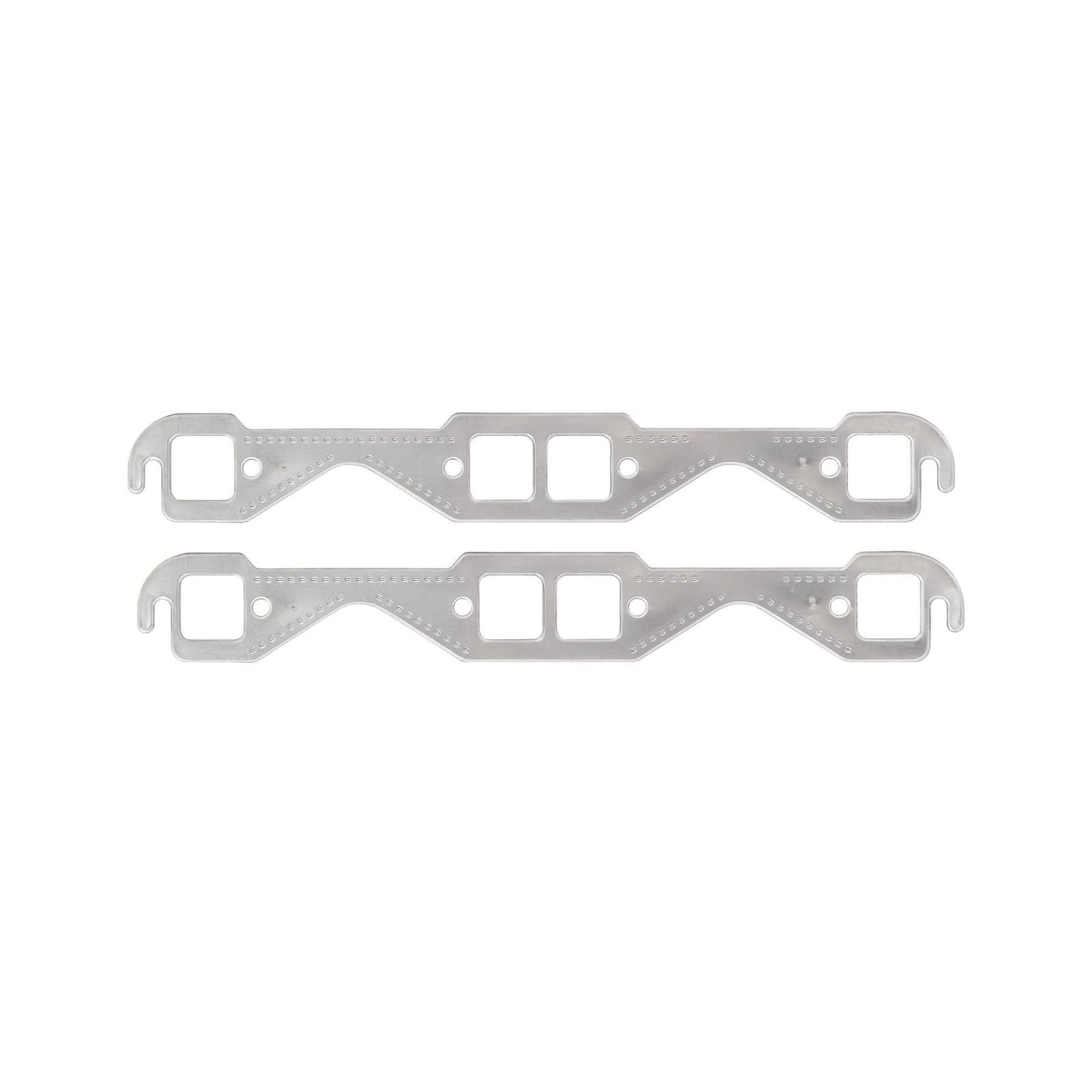 Header Gaskets Aluminum Layered Fits 1955-1991 Chevrolet 262-400 Gen I Small Block 1.45 Inch x 1.48 Inch Square Ports Mr Gasket