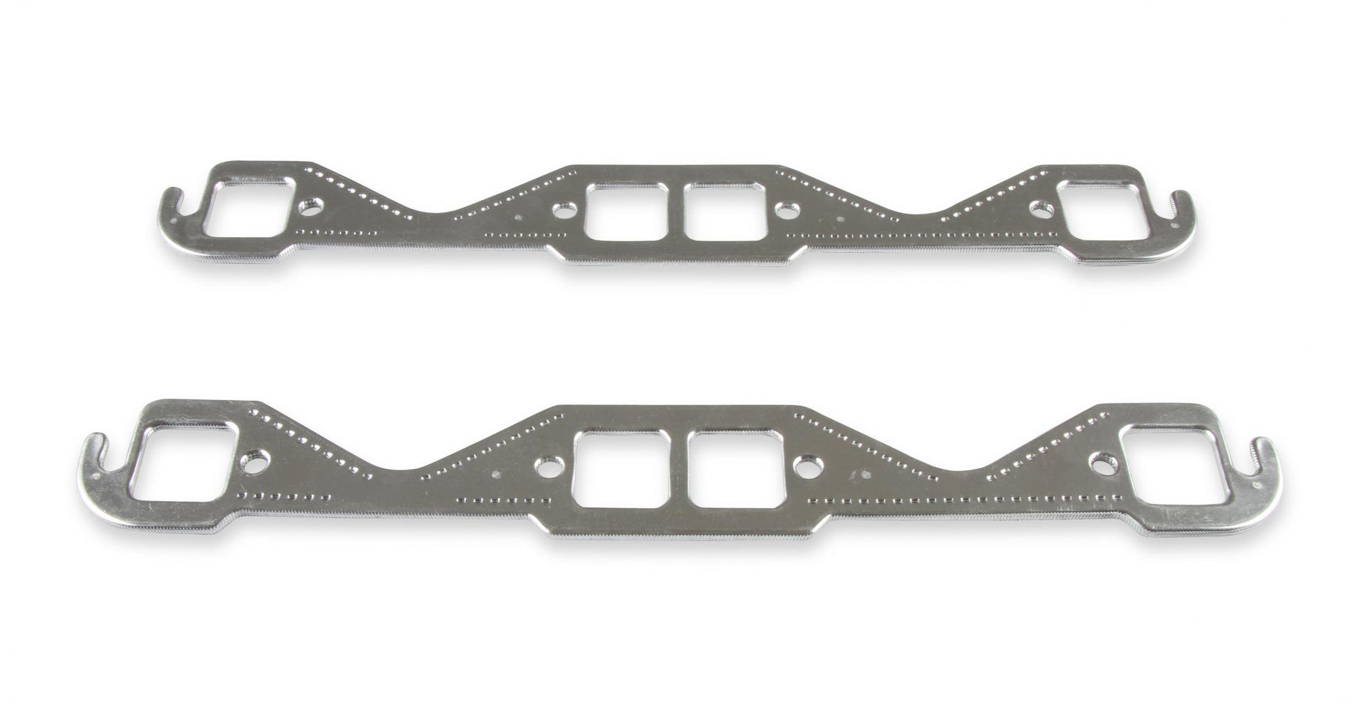 Header Gaskets Aluminum Layered Fits 1955-1991 Chevrolet 262-400 Gen I Small Block 1.45 Inch x 1.48 Inch Square Ports Mr Gasket-1
