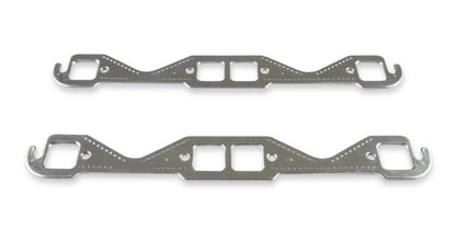 Header Gaskets Aluminum Layered Fits 1955-1991 Chevrolet 262-400 Gen I Small Block 1.45 Inch x 1.48 Inch Square Ports Mr Gasket-1