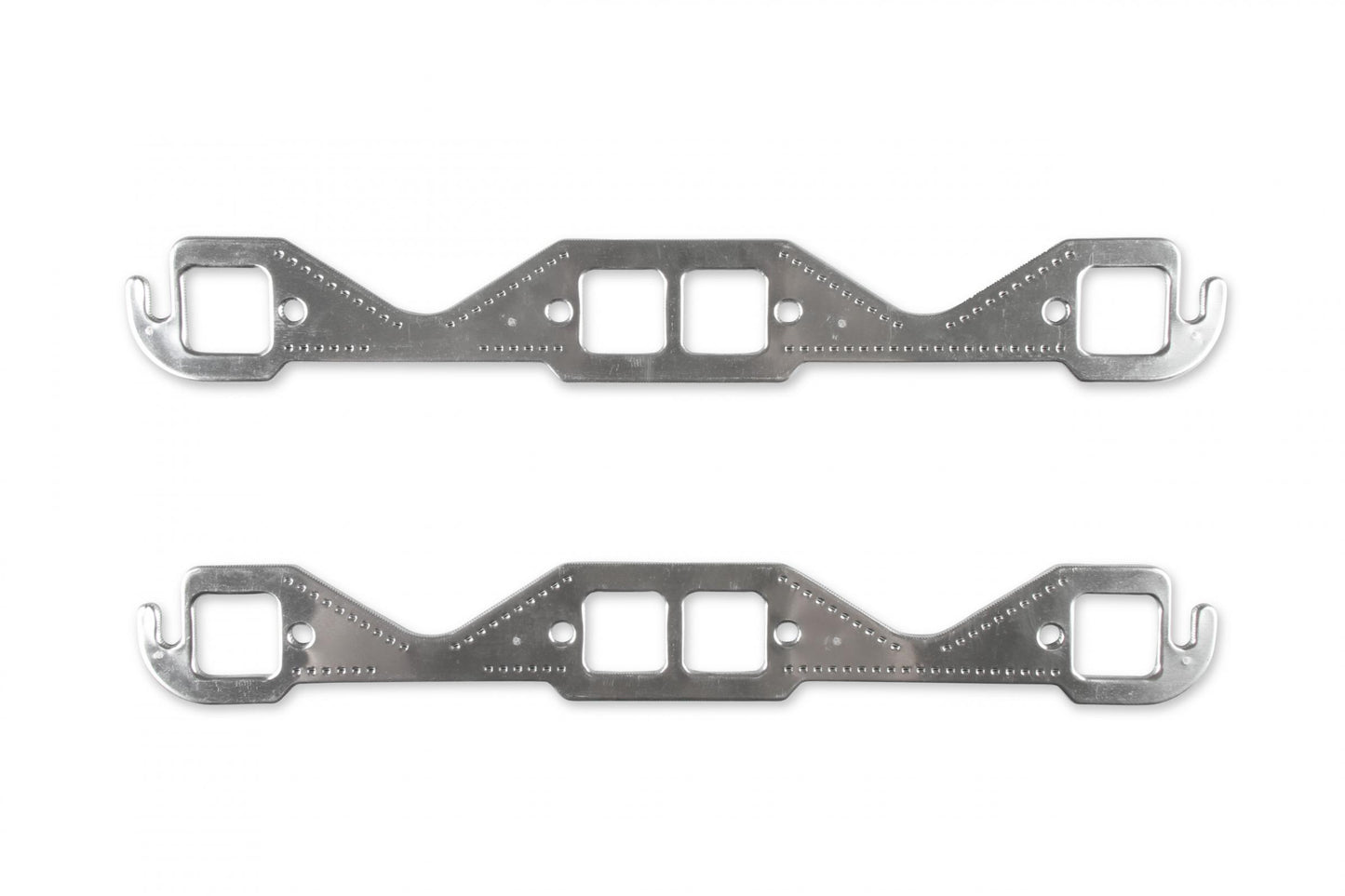 Header Gaskets Aluminum Layered Fits 1955-1991 Chevrolet 262-400 Gen I Small Block 1.45 Inch x 1.48 Inch Square Ports Mr Gasket-2