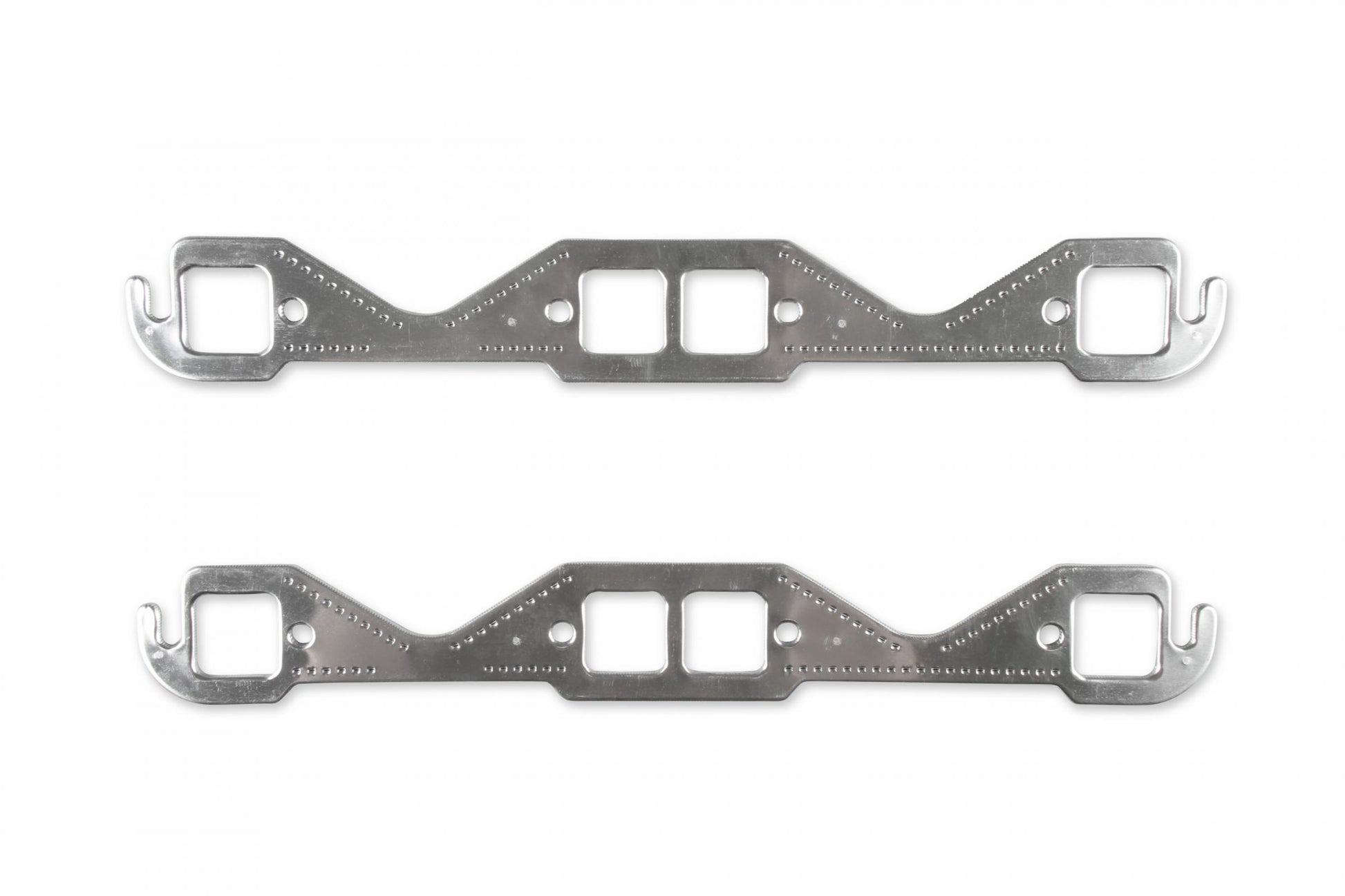 Header Gaskets Aluminum Layered Fits 1955-1991 Chevrolet 262-400 Gen I Small Block 1.45 Inch x 1.48 Inch Square Ports Mr Gasket-2