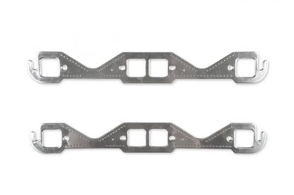 Header Gaskets Aluminum Layered Fits 1955-1991 Chevrolet 262-400 Gen I Small Block 1.45 Inch x 1.48 Inch Square Ports Mr Gasket-2