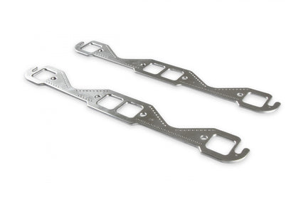 Header Gaskets Aluminum Layered Fits 1955-1991 Chevrolet 262-400 Gen I Small Block 1.45 Inch x 1.48 Inch Square Ports Mr Gasket-3