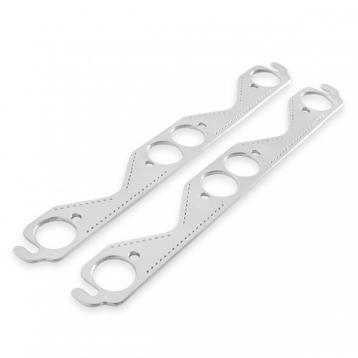 Header Gaskets Aluminum Layered Fits 1955-1991 Chevrolet 262-400 Gen I Small Block Round Ports Mr Gasket