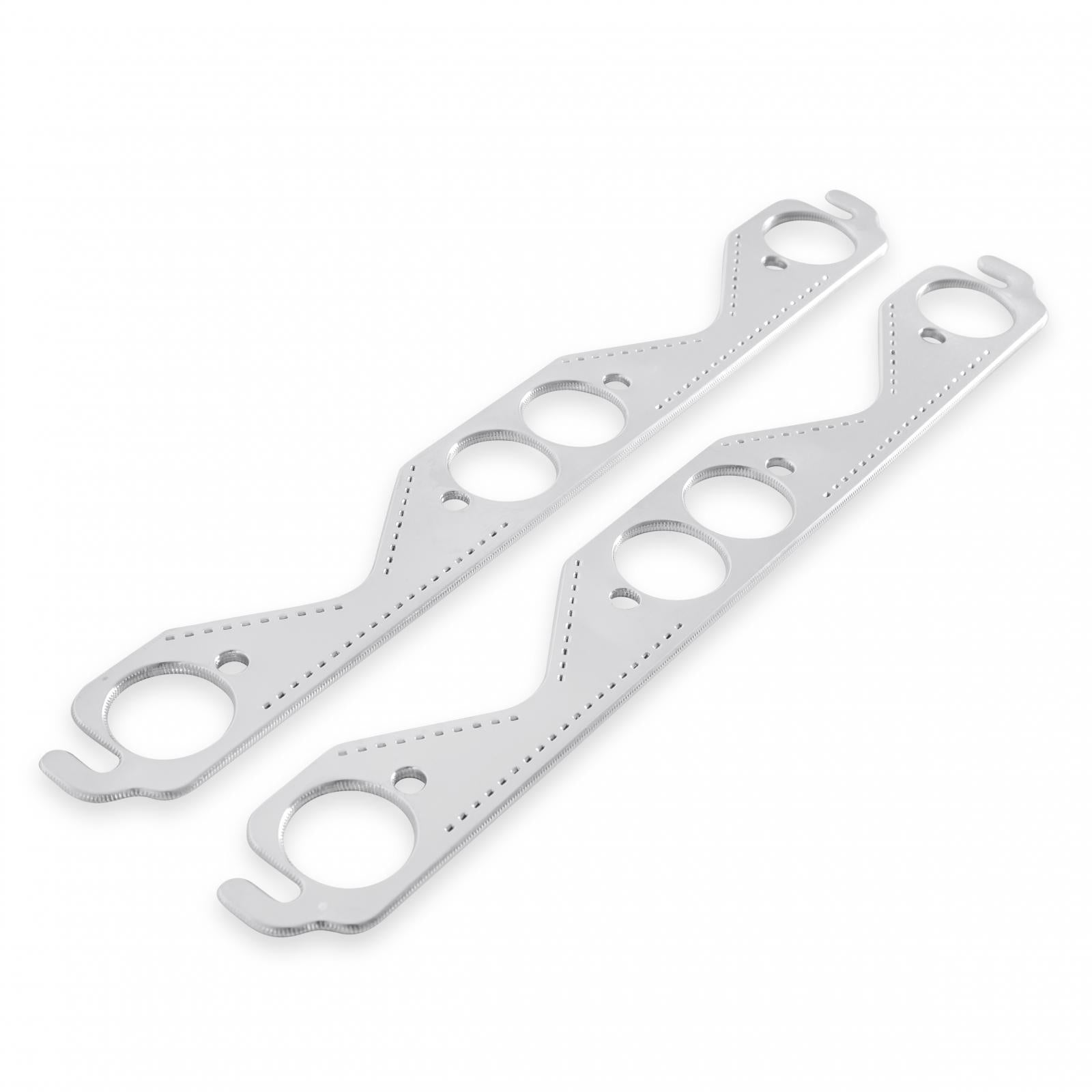 Header Gaskets Aluminum Layered Fits 1955-1991 Chevrolet 262-400 Gen I Small Block Round Ports Mr Gasket