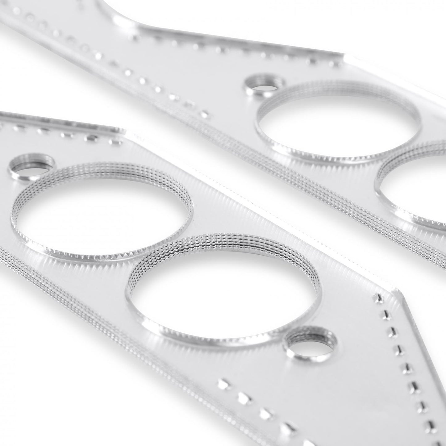Header Gaskets Aluminum Layered Fits 1955-1991 Chevrolet 262-400 Gen I Small Block Round Ports Mr Gasket-3