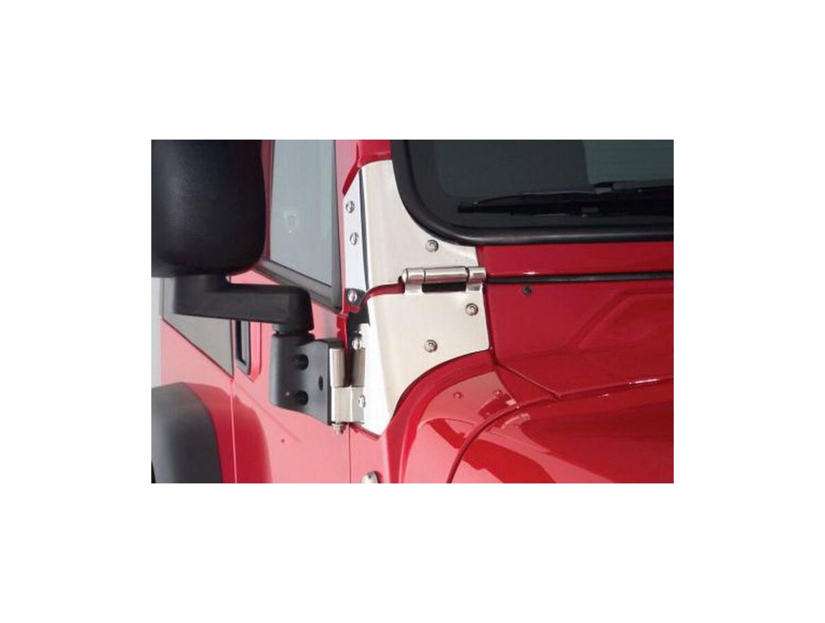 Windshield Hinges for 1976-1983 Jeep CJ5, 1976-1986 Jeep CJ7, 1987-1995 Jeep Wrangler YJ Pair Rampage-1