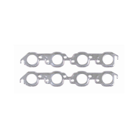 Header Gaskets Aluminum Layered Fits 1965-1990 Chevrolet 396-454 Big Block with Round Ports Mr Gasket