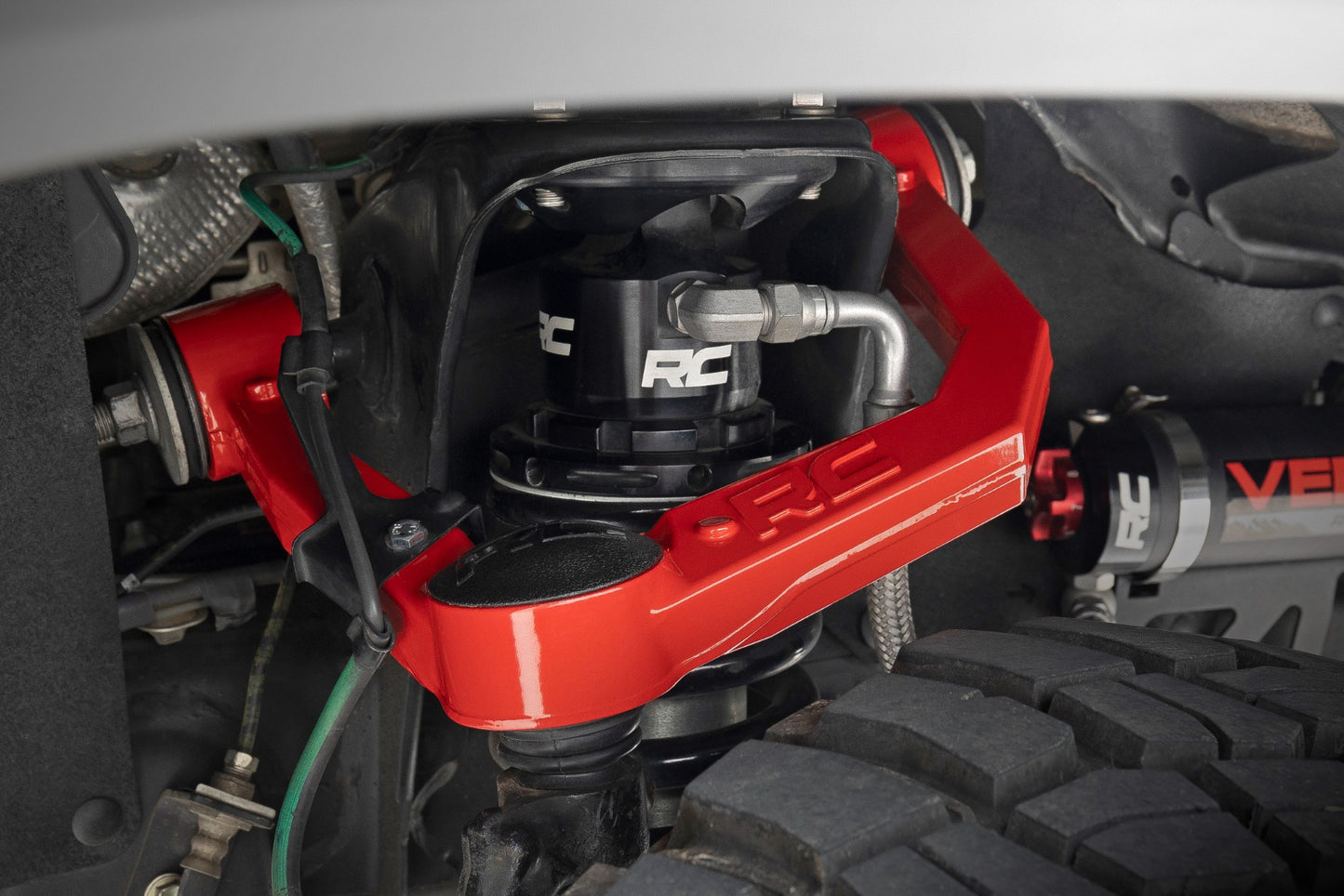 Red Forged Upper Control Arms 3.5 Inch Of Lift Toyota 4Runner (10-24)/Tacoma (05-23) Rough Country-1