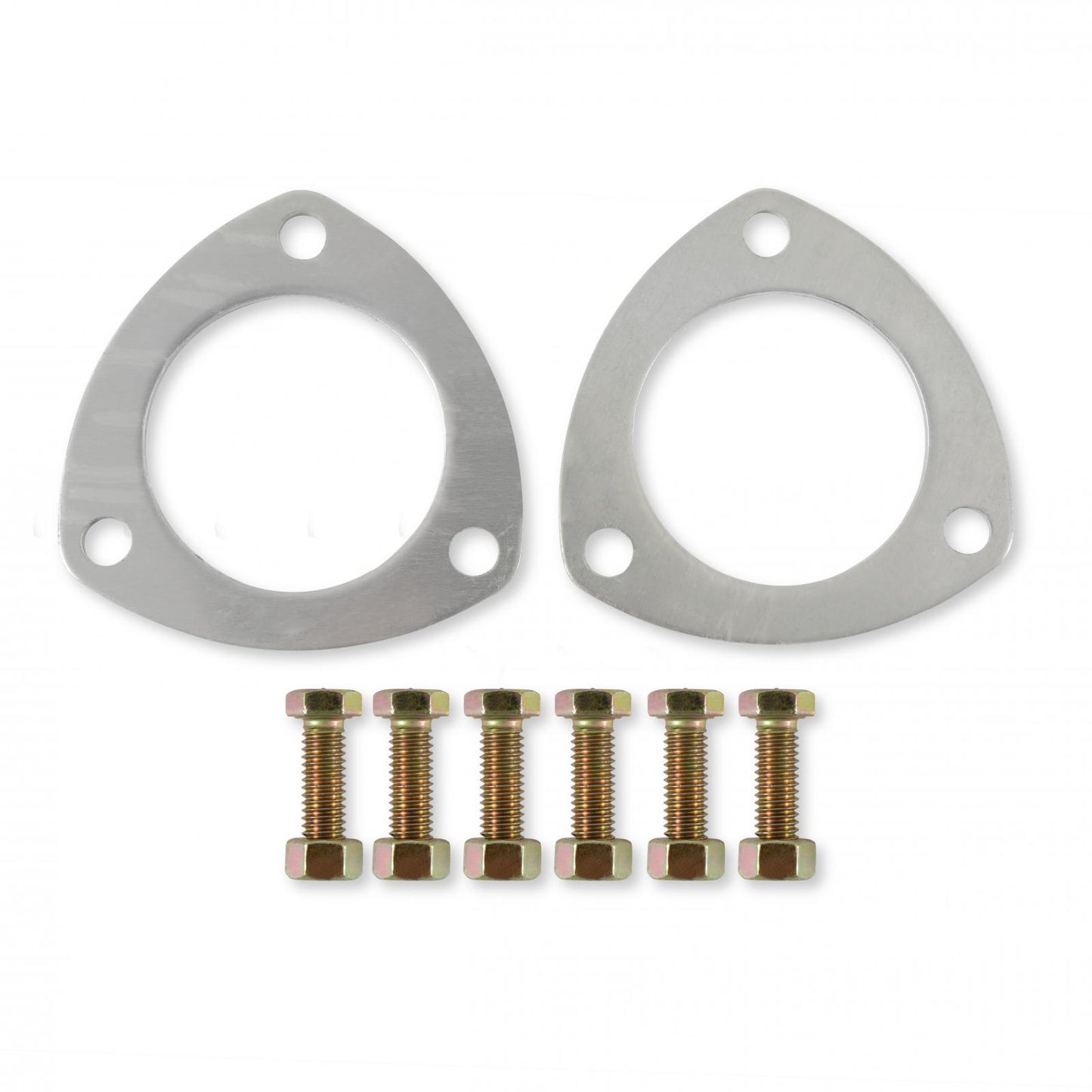 Collector Gaskets Solid Aluminum Fits 2-1/2 Inch Diameter 3-Bolt Round Header Collectors Mr Gasket