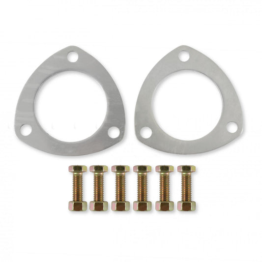 Collector Gaskets Solid Aluminum Fits 2-1/2 Inch Diameter 3-Bolt Round Header Collectors Mr Gasket
