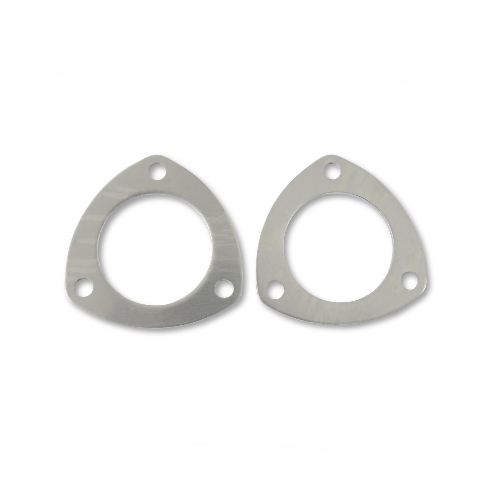 Collector Gaskets Solid Aluminum Fits 2-1/2 Inch Diameter 3-Bolt Round Header Collectors Mr Gasket-1