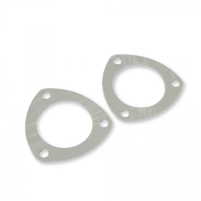 Collector Gaskets Solid Aluminum Fits 2-1/2 Inch Diameter 3-Bolt Round Header Collectors Mr Gasket-2