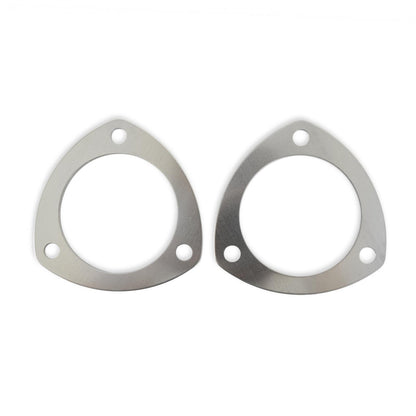 Collector Gaskets Solid Aluminum Fits 3 Inch Diameter 3-Bolt Round Header Collectors Mr Gasket